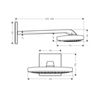 Douche de tête HANSGROHE Raindance Select E avec bras de douche