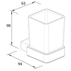 Porte-gobelet BRAVAT Royal Bath Urban Loft
