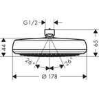 Douche de tête HANSGROHE Crometta rond