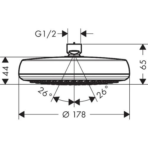 Douche de tête HANSGROHE Crometta rond