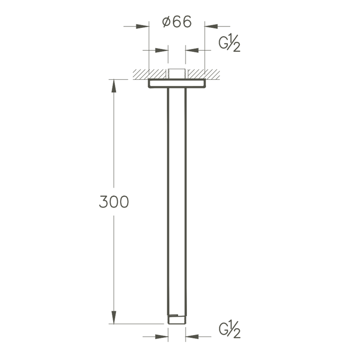 Bras de douche plafond VITRA Origin
