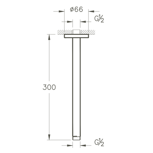Bras de douche plafond VITRA Origin