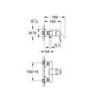 Mitigeur de douche GROHE BauLoop