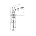 Robinet de cuisine BRAVAT Sydney-bec orientable