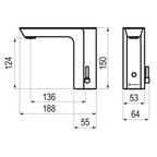 Robinet de lavabo automatique PRESTO XT