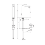 Robinet de lavabo pour vasque à poser VitrA Sento