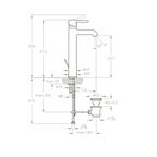 Robinet de lavabo pour vasque à poser VITRA Minimax S BlueEco