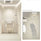 Colonne de douche thermostatique BRAVAT Comfort PMR
