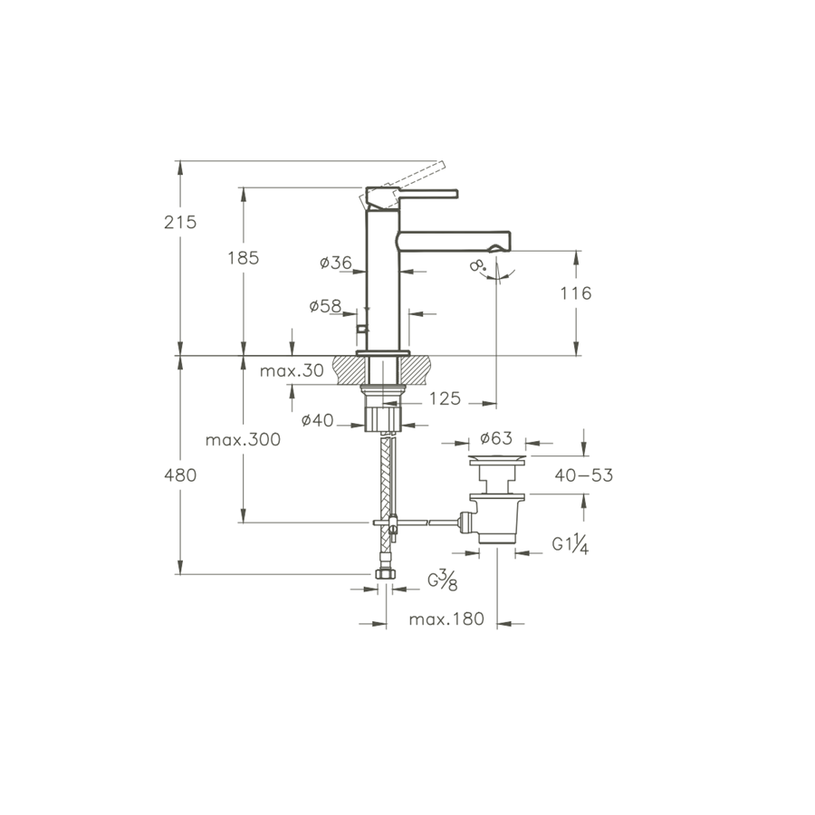 Robinet de lavabo VitrA Origin