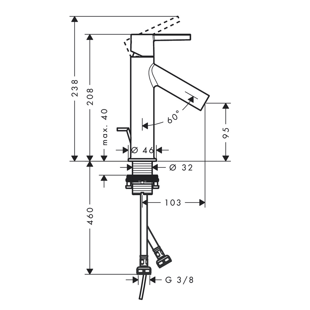 Robinet de lavabo AXOR Starck