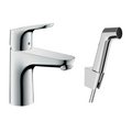 Robinet de lavabo avec douchette bidette HANSGROHE Focus