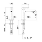 Robinet de lavabo pour vasque à poser NEWFORM Linfa