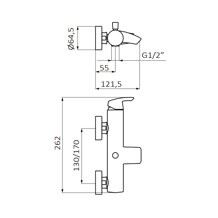 Mitigeur thermostatique bain-douche GRB Premier