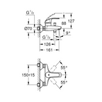Mitigeur bain-douche GROHE Eurosmart