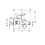 Mitigeur bain-douche HANSGROHE Focus S