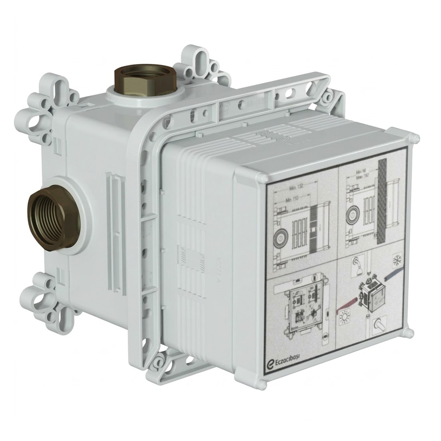 Boîtier d'installation encastré VITRA V-Box pour mitigeur thermostatique de douche