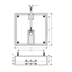 Corps d'encastrement pour douche de tête HANSGROHE Raindance E 400/400