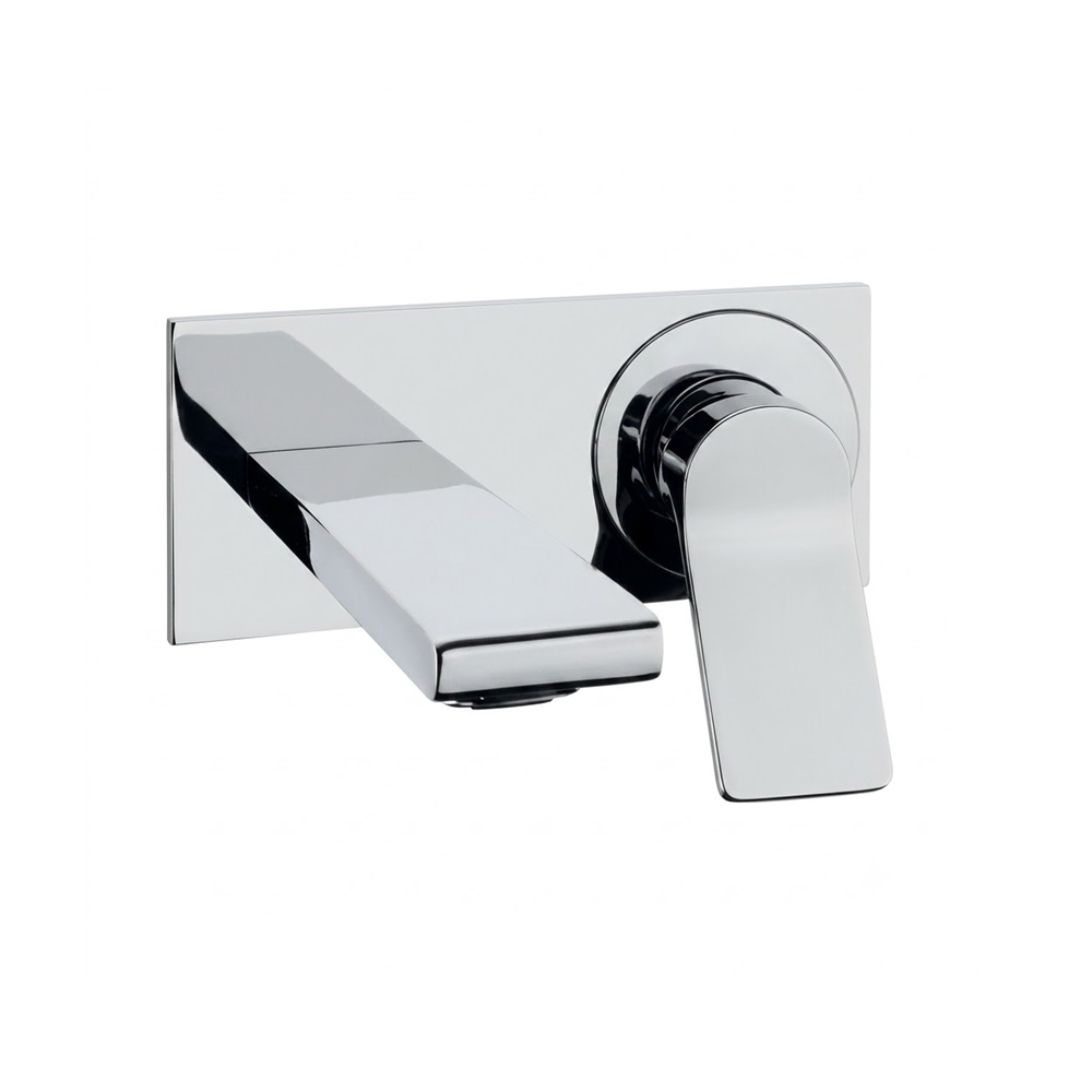 Robinet mural encastré de lavabo 2 trous VITRA Memoria avec corps d'encastrement