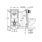 Bâti-support GROHE Rapid SL 3-en-1