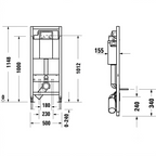Bâti-support DURAVIT DuraSystem Basic