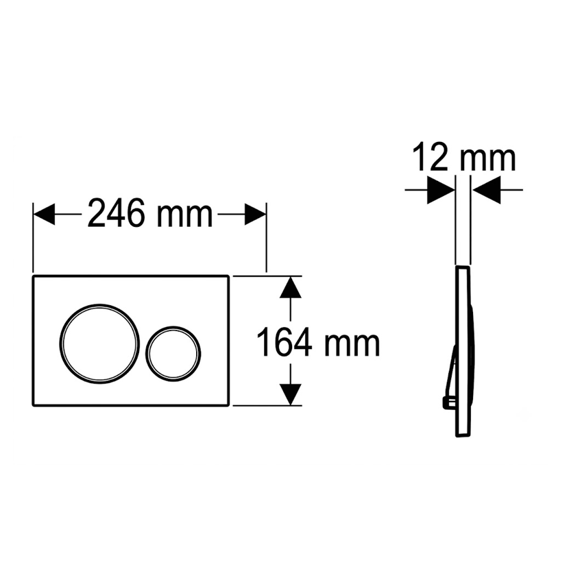 Plaque de commande WC GEBERIT Sigma20