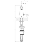 Robinet de bidet GESSI Cono