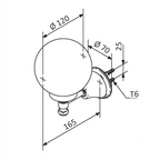 Lampe murale de salle de bain BRAVAT chromée E14