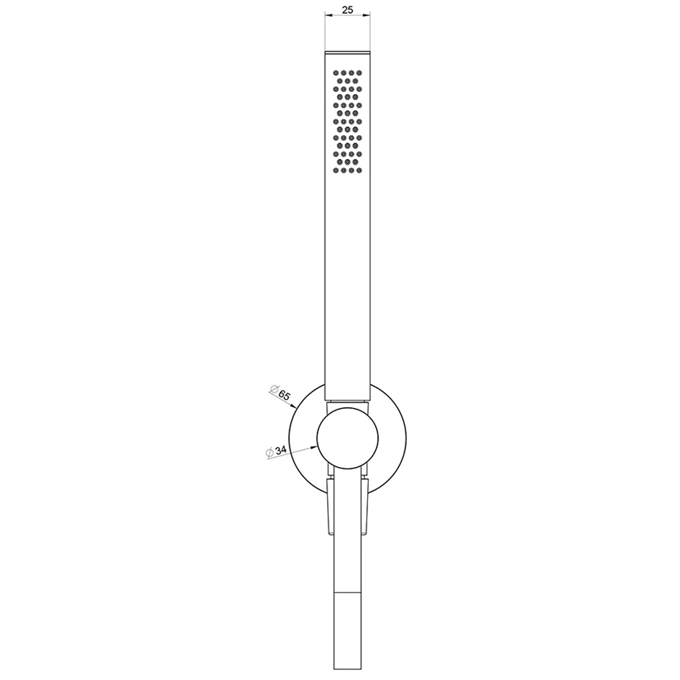 Ensemble de douche avec prise d'eau GESSI 316
