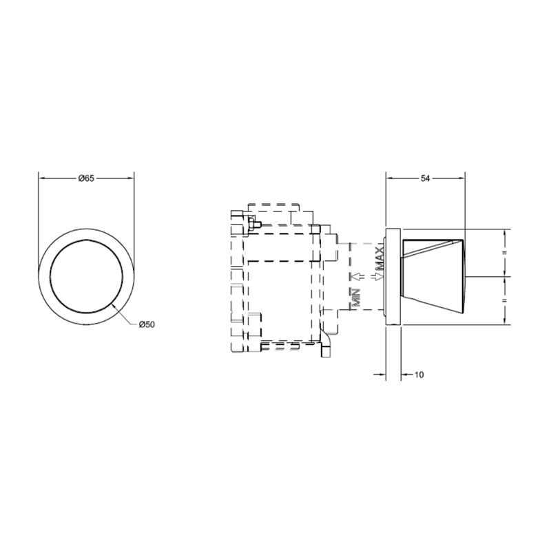 Gessi Cono Built-in Stopcock