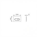 Plaque de commande WC VITRA Loop Round
