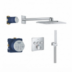 Ensemble de douche thermostatique encastré GROHE Grohtherm SmartControl Perfect avec Rainshower SmartActive 310 Cube