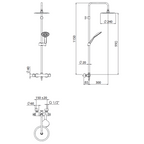 Colonne de douche thermostatique DIVA Milano