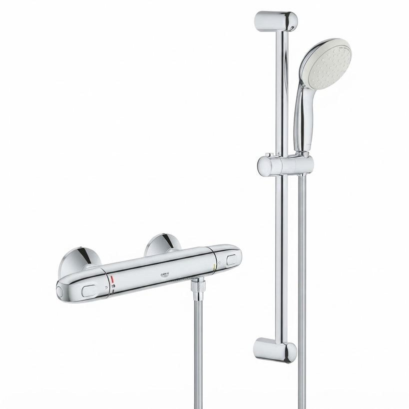 Ensemble de douche thermostatique GROHE Grohtherm 1000 avec Tempesta 100