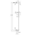 Barre de douche 90 cm BOSSINI Universal