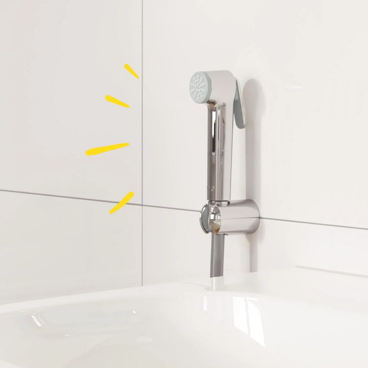Douchette WC GROHE Vitalio Trigger Spray 30 avec support