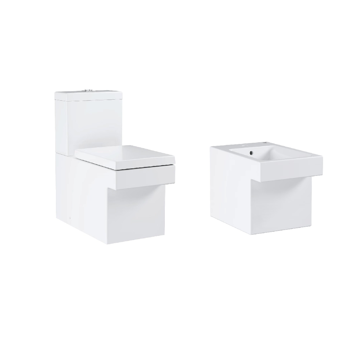 Pack WC à poser + Bidet GROHE Cube Ceramic