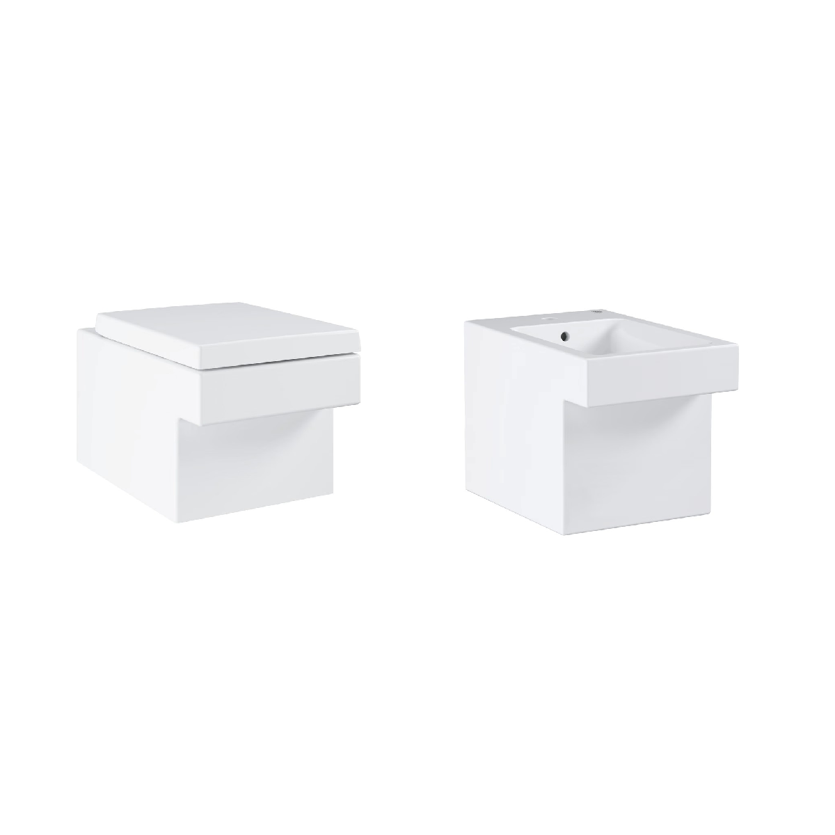 Pack WC suspendu + Bidet GROHE Cube Ceramic
