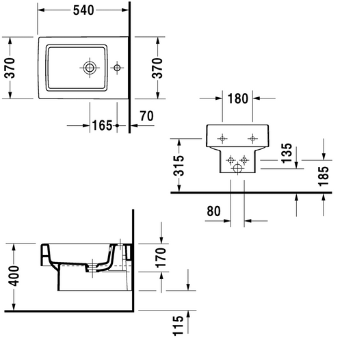 Bidet suspendu Duravit Vero