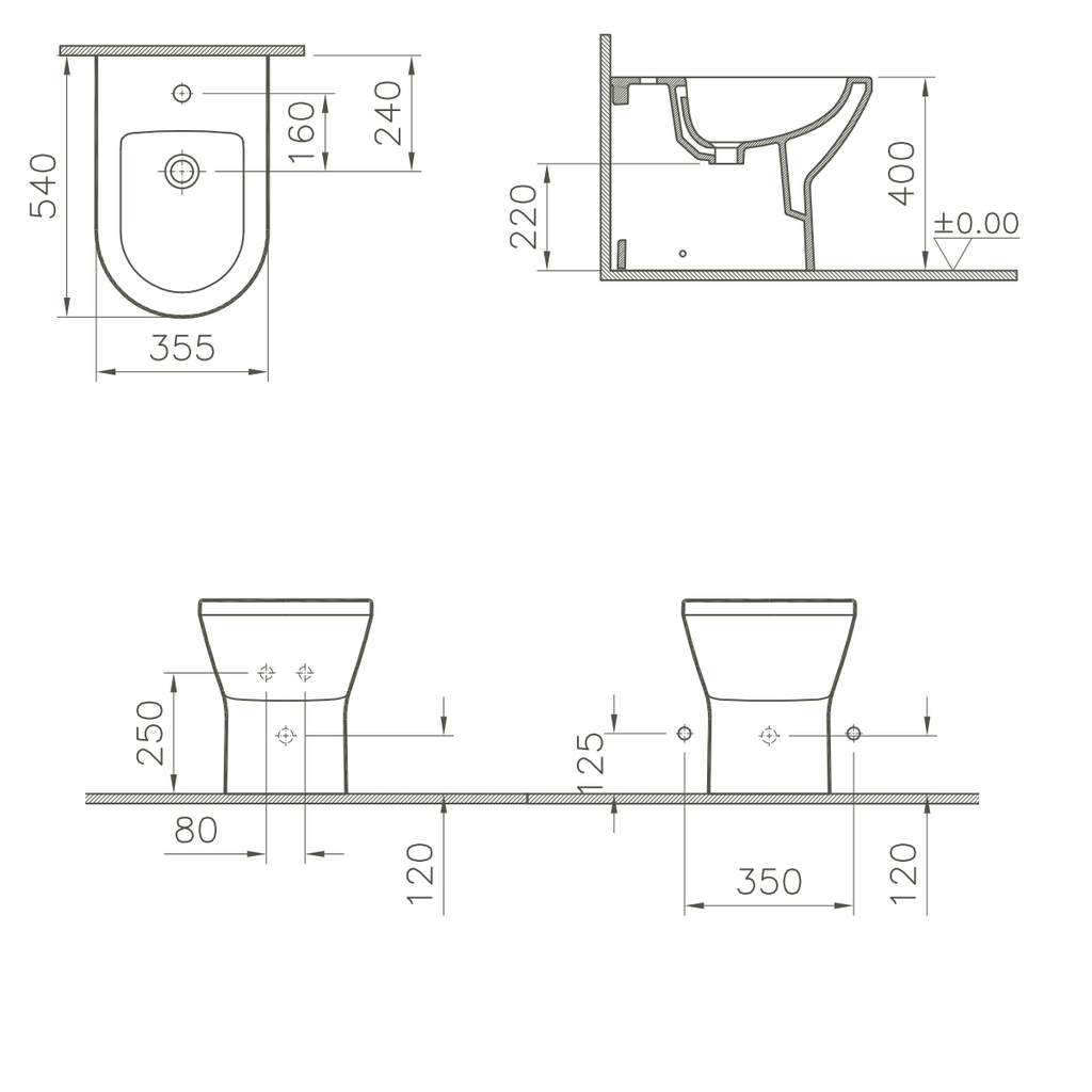 Bidet à poser VitrA Integra