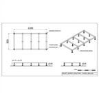 Set of VITRA Leaf feet 120x80